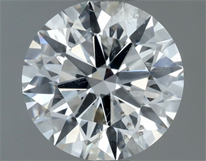 Picture of Natural Diamond 1.00 Carats, Round with Excellent Cut, H Color, I1 Clarity and Certified by GIA