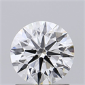 Lab Grown Diamond 1.20 Carats, Round with Ideal Cut, D Color, VVS2 Clarity and Certified by IGI