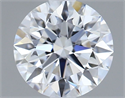 Lab Grown Diamond 1.21 Carats, Round with Ideal Cut, D Color, VVS2 Clarity and Certified by IGI