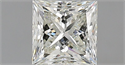 Natural Diamond 1.00 Carats, Princess with  Cut, K Color, VS1 Clarity and Certified by GIA