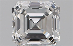 Foto Diamante Natural 0.53 quilates, Asscher , Color E, claridad VS2 y certificado GIA de
