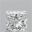 Natural Diamond 1.02 Carats, Princess with  Cut, G Color, SI1 Clarity and Certified by GIA