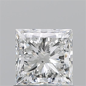Picture of Natural Diamond 1.02 Carats, Princess with  Cut, G Color, SI1 Clarity and Certified by GIA