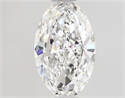 Natural Diamond 0.72 Carats, Oval with  Cut, D Color, VS2 Clarity and Certified by GIA