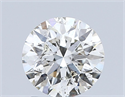 Natural Diamond 1.51 Carats, Round with Excellent Cut, I Color, SI2 Clarity and Certified by HRD