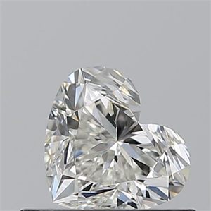 Picture of Natural Diamond 0.51 Carats, Heart with  Cut, I Color, VS1 Clarity and Certified by GIA