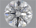 Lab Grown Diamond 1.10 Carats, Round with Excellent Cut, D Color, VS1 Clarity and Certified by GIA