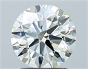 Diamante Natural 1.90 quilates, Redondo , Color J, claridad VVS2 y certificado GIA