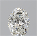 Natural Diamond 0.51 Carats, Oval with  Cut, H Color, VS1 Clarity and Certified by GIA