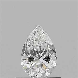 Foto Diamante Natural 0.51 quilates, De pera , Color E, claridad IF y certificado GIA de