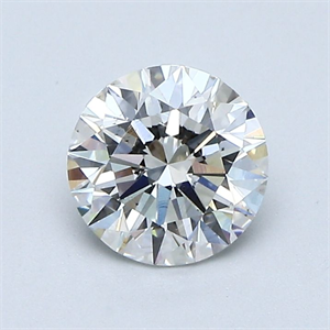Picture of Natural Diamond 1.01 Carats, Round with Excellent Cut, H Color, SI1 Clarity and Certified by GIA