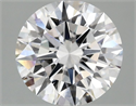 Lab Grown Diamond 2.56 Carats, Round with Ideal Cut, D Color, VS2 Clarity and Certified by IGI