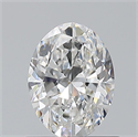 Natural Diamond 0.80 Carats, Oval with  Cut, F Color, VS1 Clarity and Certified by GIA