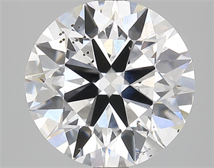 Picture of Lab Grown Diamond 4.01 Carats, Round with Ideal Cut, E Color, SI1 Clarity and Certified by IGI