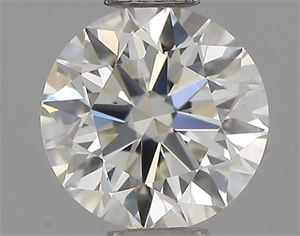Picture of Natural Diamond 0.54 Carats, Round with Excellent Cut, I Color, VS2 Clarity and Certified by IGI