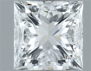 Picture of Natural Diamond 0.70 Carats, Princess with  Cut, H Color, VS2 Clarity and Certified by GIA