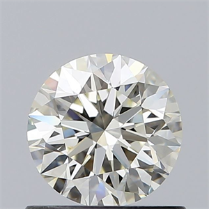 Picture of Natural Diamond 0.71 Carats, Round with Excellent Cut, K Color, VVS1 Clarity and Certified by GIA