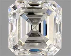 Foto Diamante Natural 1.00 quilates, Asscher , Color K, claridad VVS1 y certificado GIA de
