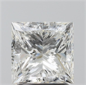 Natural Diamond 2.01 Carats, Princess with  Cut, H Color, VS2 Clarity and Certified by GIA