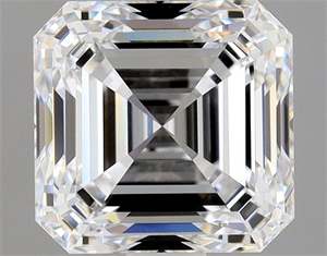Picture of Natural Diamond 1.70 Carats, Asscher with  Cut, D Color, VVS1 Clarity and Certified by GIA