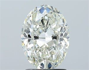 Picture of Natural Diamond 1.80 Carats, Oval with  Cut, J Color, SI2 Clarity and Certified by GIA
