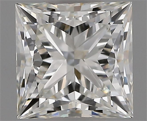 Picture of Natural Diamond 1.03 Carats, Princess with  Cut, I Color, IF Clarity and Certified by GIA