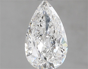 Picture of Natural Diamond 0.83 Carats, Pear with  Cut, E Color, VVS2 Clarity and Certified by GIA