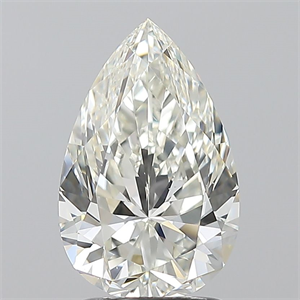 Picture of Natural Diamond 2.01 Carats, Pear with  Cut, I Color, VS2 Clarity and Certified by GIA
