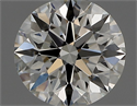 Natural Diamond 0.59 Carats, Round with Excellent Cut, I Color, VVS1 Clarity and Certified by GIA