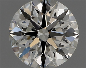 Picture of Natural Diamond 0.59 Carats, Round with Excellent Cut, I Color, VVS1 Clarity and Certified by GIA