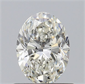 Natural Diamond 0.61 Carats, Oval with  Cut, I Color, VS2 Clarity and Certified by GIA