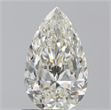 Natural Diamond 0.71 Carats, Pear with  Cut, H Color, VVS2 Clarity and Certified by IGI