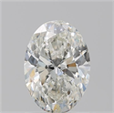 Natural Diamond 1.22 Carats, Oval with  Cut, I Color, SI2 Clarity and Certified by GIA
