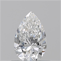 Natural Diamond 0.52 Carats, Pear with  Cut, F Color, VS1 Clarity and Certified by GIA