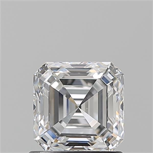 Picture of Natural Diamond 1.02 Carats, Asscher with  Cut, E Color, VS2 Clarity and Certified by GIA