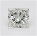 Natural Diamond 4.06 Carats, Princess with  Cut, G Color, VS2 Clarity and Certified by GIA