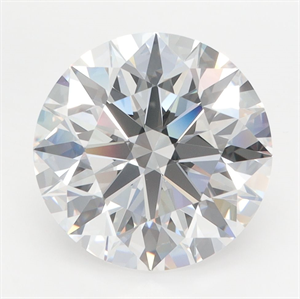 Picture of Lab Grown Diamond 4.64 Carats, Round with Ideal Cut, D Color, IF Clarity and Certified by IGI