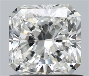 Picture of Natural Diamond 0.83 Carats, Radiant with  Cut, H Color, VVS2 Clarity and Certified by GIA