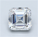 Natural Diamond 3.51 Carats, Asscher with  Cut, D Color, VS2 Clarity and Certified by GIA
