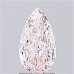 Picture of Lab Grown Diamond 1.27 Carats, Pear with  Cut, Fancy Pink Color, VS1 Clarity and Certified by IGI