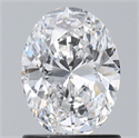 Natural Diamond 1.11 Carats, Oval with  Cut, D Color, VVS2 Clarity and Certified by GIA