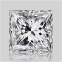 Natural Diamond 2.50 Carats, Princess with  Cut, E Color, VVS1 Clarity and Certified by GIA