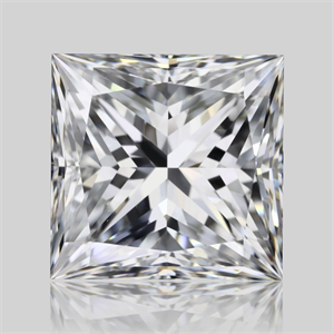 Picture of Natural Diamond 2.50 Carats, Princess with  Cut, E Color, VVS1 Clarity and Certified by GIA