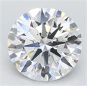 Del inventario de diamantes de laboratorio, 3.84 quilates, Redondo , Color D, claridad VVS1 y certificado GIA