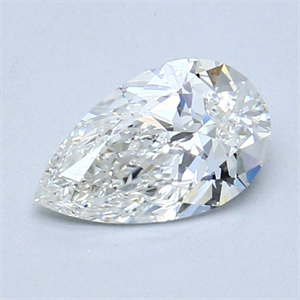 Picture of Natural Diamond 0.70 Carats, Pear with  Cut, G Color, VS2 Clarity and Certified by GIA