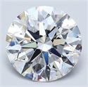 Natural Diamond 4.02 Carats, Round with Excellent Cut, E Color, SI1 Clarity and Certified by GIA