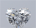 Natural Diamond 0.33 Carats, Heart with  Cut, E Color, VVS2 Clarity and Certified by GIA