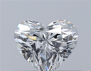 Picture of Natural Diamond 0.33 Carats, Heart with  Cut, E Color, VVS2 Clarity and Certified by GIA