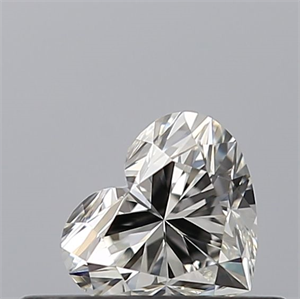 Picture of Natural Diamond 0.32 Carats, Heart with  Cut, I Color, VVS1 Clarity and Certified by GIA