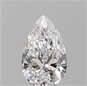 Diamante Natural 0.53 quilates, De pera , Color D, claridad VVS2 y certificado GIA